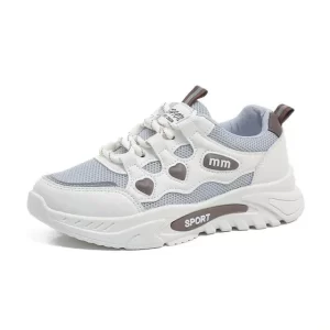 Zapatillas running mujer Tenis Para Correr De Piel Doradas U118
