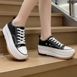 Zapatilla plataforma mujer Zapatillas De Lona Caña Baja