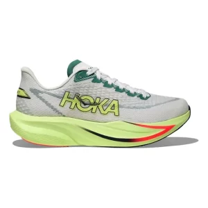 Zapatillas Blancas Hombre Hoka Mach 7 Frost / Neon Yuzu