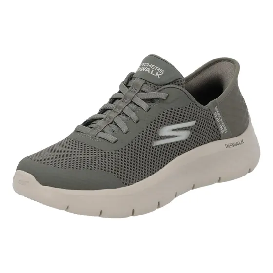 Zapatilla Skechers mujer Go Walk Flex Slipin Tenis Oliva 5.5