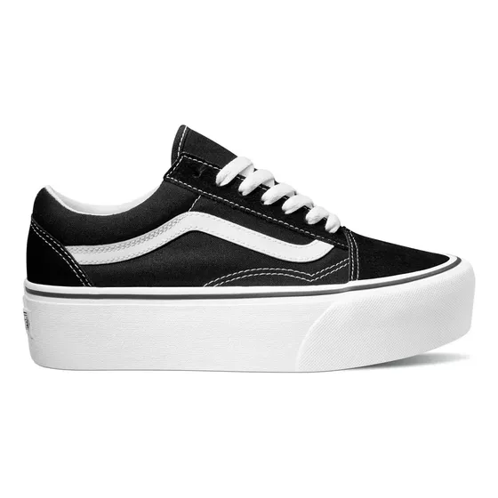 Zapatilla plataforma mujer Ua Old Skool Stackform S/c Negro Vans
