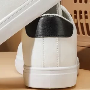Zapatillas Blancas Hombre Estilo Coreano Blanco Casual Skate