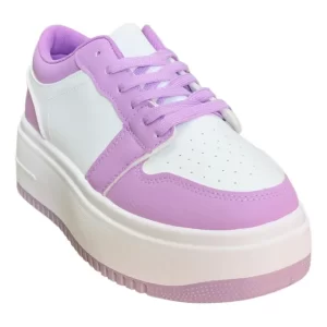 Zapatilla plataforma mujer Blanca Con O Terraplen Moda De Vestir