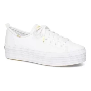 zapatillas mujer Zapatilla Triple Up Cuero Urbana Blanco Keds