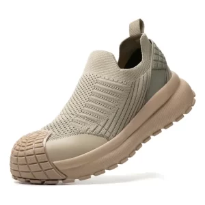 Zapatilla de seguridad Zapatos Puntera Acero Sin Cordones