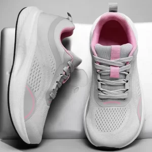 Zapatillas running mujer Tenis Deportivos Horma Ancha Malla