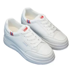 Zapatilla plataforma mujer Zapatillas Blancas Lona Transpirable