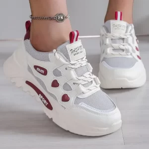 Zapatillas running mujer Tenis Para Correr De Piel Doradas U117