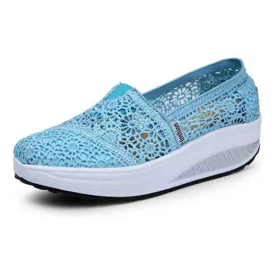 Zapatilla plataforma mujer Zapatos Femeninos Casuales De Encaje