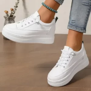 Zapatillas Blancas Hombre Deportivas Mujer Ligeras Cómodas D1