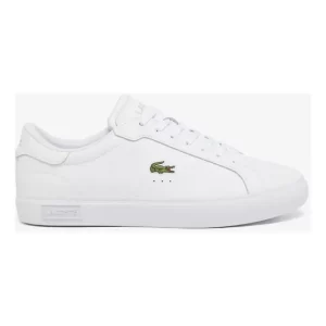 Zapatillas Hombre De Lacoste Powercourt De Piel Blanco