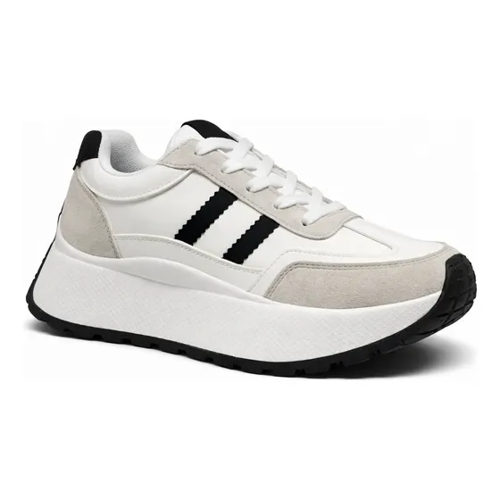 Zapatilla plataforma mujer Zapatillas Blancas Comoda Uso Diario