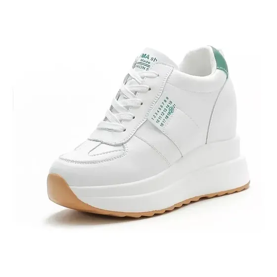 Zapatillas Blancas Hombre Zapatos Mujer Mayor Altura En