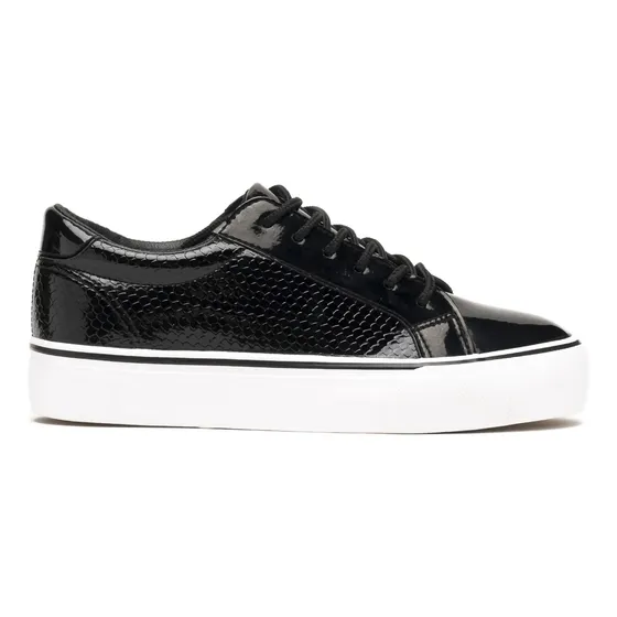 Zapatilla plataforma mujer Urbano Negro Graham Chinitown