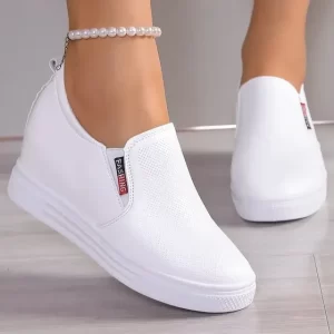 Zapatillas Blancas Hombre Mujer Tenis Para Correr De Piel