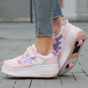 zapatillas Niña Con Ruedas Infantiles Casuales Tipo Patín Unisex