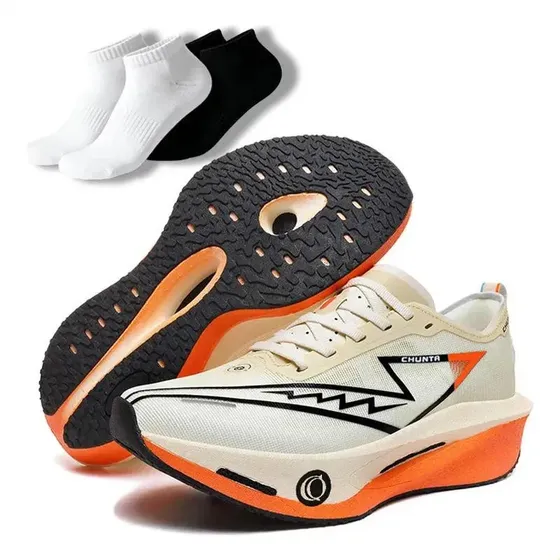 Zapatillas Blancas Hombre Para Correr Transpirables Con Placa