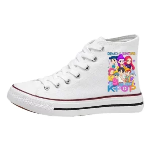 Zapatillas Blancas Hombre Caña Blanca Urbanas K Pop 2 Numeros 30